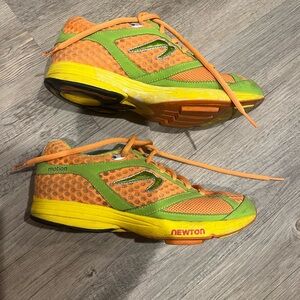 Newton Orange and Green Performance Sneakers